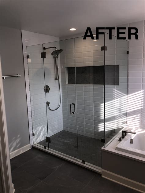 Recently completed Master Bathroom remodel in The Glen, Glenview ...