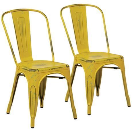 Benjin's asian bisto, bristow, va 20136, services include online order chinese, japanese & thai food, dine in, asian food take out, delivery and catering. Bristow Set of 2 Antique Yellow Metal Dining Chairs ...