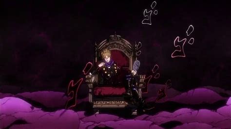 A Man Sitting On Top Of A Throne In The Middle Of A Purple Room With Hearts