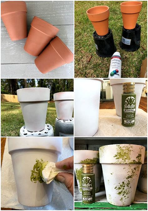 Moss Covered Clay Pots Refresh Restyle