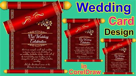 How To Design Wedding Invitation Card In Coreldraw