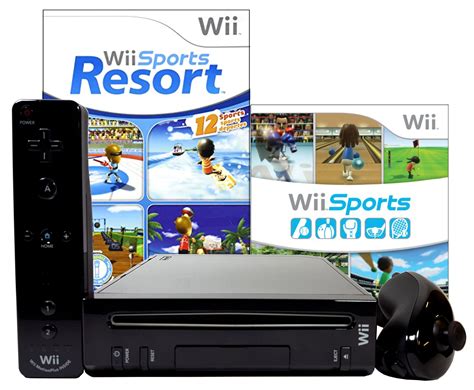 Shop nintendo nintendo wii console (black) w/mario kart wii bundle and wii remote plus black at best buy. Refurbished Nintendo Wii Console Black with Wii Sports and ...