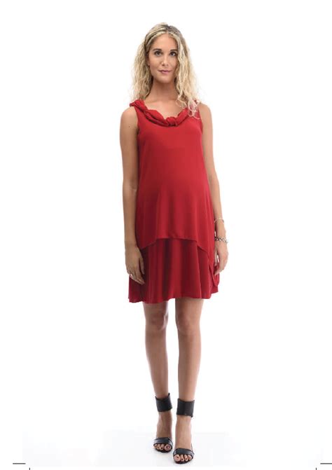 Maybe you would like to learn more about one of these? Abito premaman da cerimonia rosso che non fascia - 100% ...