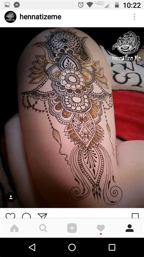 Henna leg tattoos leg henna tattoo. Henna leg design www.hennatizeme.com | Geometric tattoo ...