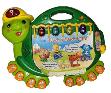 Vtech Touch And Teach Sea Turtle Interactive Learning Book 099 Picclick