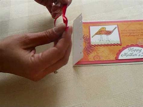 See more ideas about card making, inspirational cards, cards handmade. Flat Ribbon Trick for Card Making - YouTube