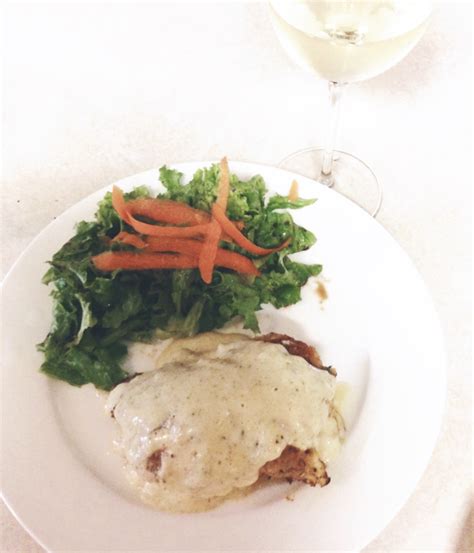 When was the last time you had chicken cordon bleu? Chicken Cordon Bleu with White Wine Sauce