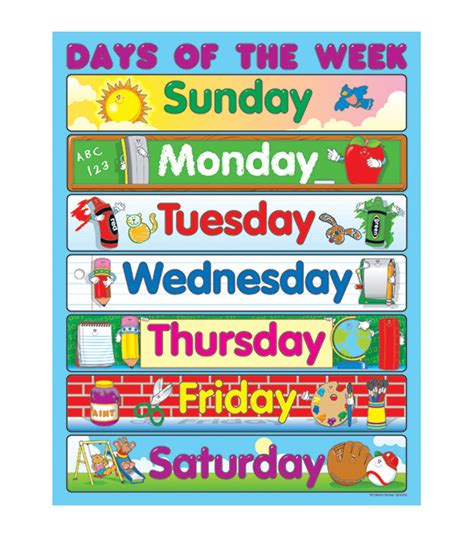 Days Of The Week Chart Printable Web Days Of The Week Chart Printable