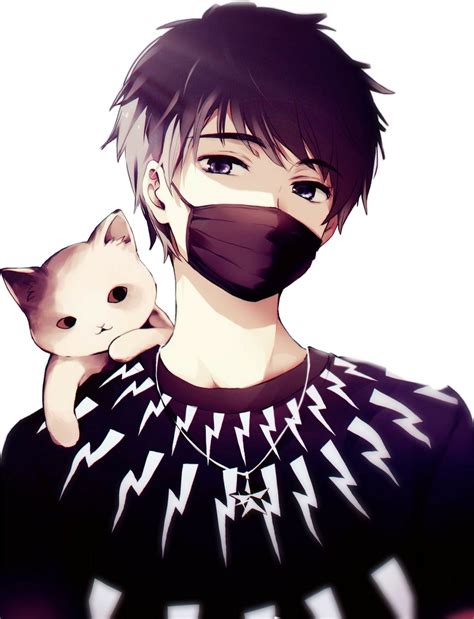 Anime Mask Cat Boy Freetoedit Sticker By Shimo