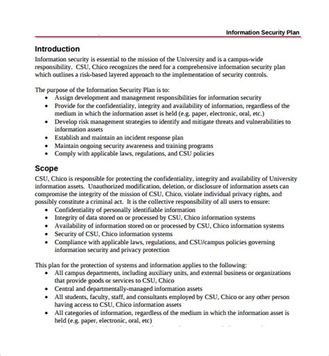 system security plan template