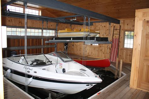 Wet Slip Boat Lifts Overhead Boat Lift Systems R And J Machine