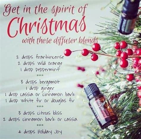 Get In The Spirit Of Christmas With These Diffuser Blends Essential