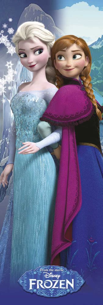 Frozen Disney Anna And Elsa Türposter 53x158