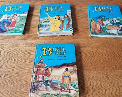 Set Of Four Vintage Bible Story Books For Children Etsy