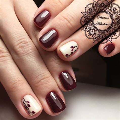 40 Gorgeous Maroon Color Nails Designs Fashionre