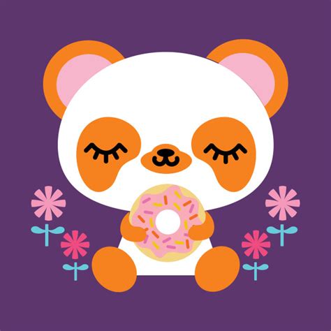 Panda Donut Kawaii T Shirt Teepublic