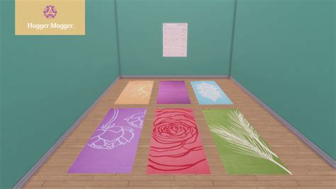 Aparecium Sims 4 Hugger Muggers Yoga Mats Poster 6x Hugger