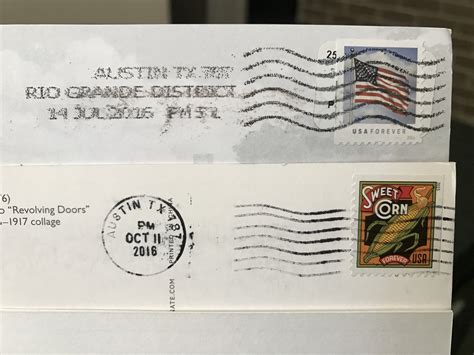 Question About Different Postmark Designs Picture Included Usps