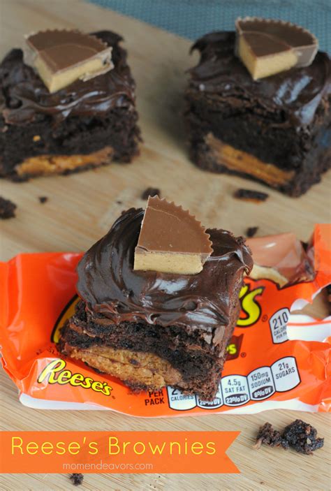 Reeses Peanut Butter Cup Brownies Mom Endeavors