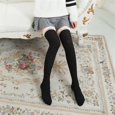 sexy lace up autumn winter warm stockings over knee high sexy medias thigh high stockings ladies