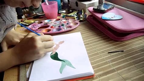 Practice math while you color with these free disney math coloring pages. Painting Disney Character - Ariel - YouTube