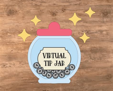 Virtual Tip Jar Tips Support Small Businesses Etsy