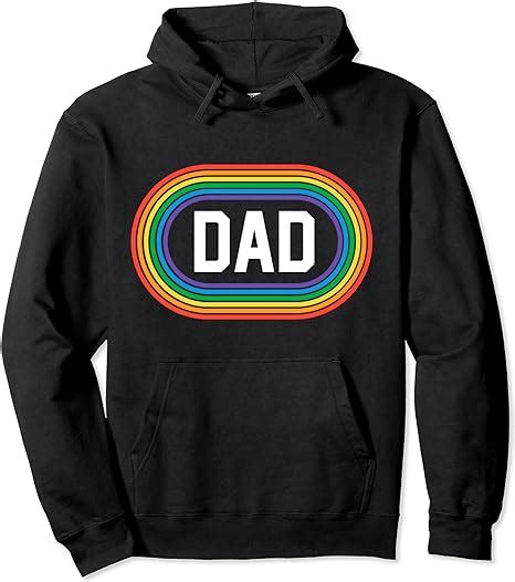 retro pride dad shirt proud father rainbow lgbt pride stuff pullover hoodie uk fashion