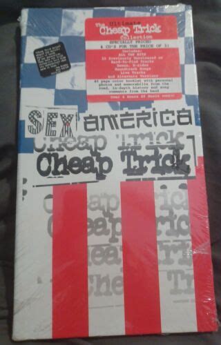 Cheap Trick Sex America Cd Box Set 1996 4cds Photo Book 64 Tracks 74646493823 Ebay