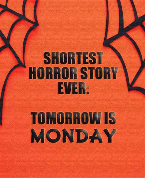 Tomorrow Is Monday Halloween Tomorrow Is Monday Short Horror