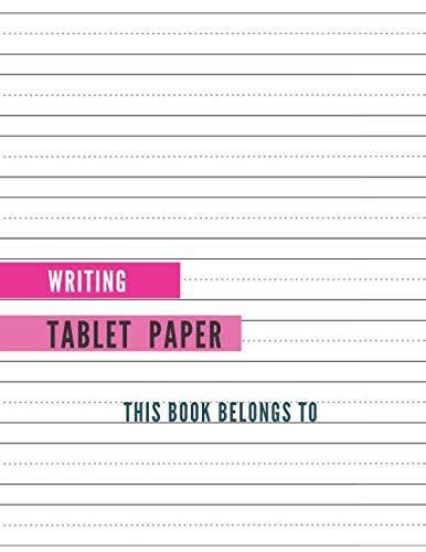 Writing Tablet Paper Notebook With Dotted Lined Sheets For