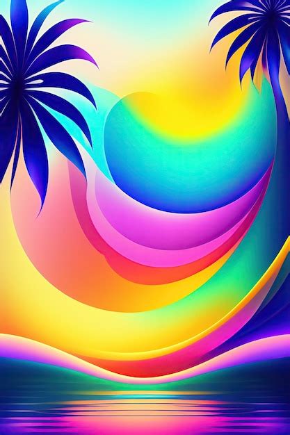 Premium Ai Image Abstract Summer Background