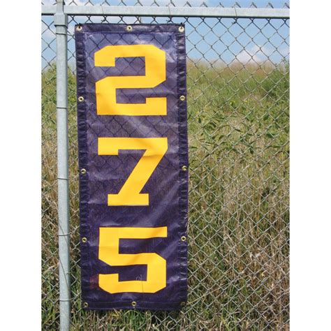 Baseball And Softball Outfield Distance Markers And Banners