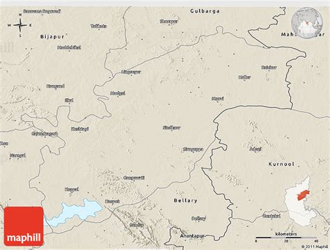 Shaded Relief 3d Map Of Raichur