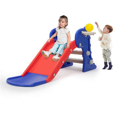 Kids Slide Freestanding Climber Slide For Toddler Indoor Outdoor