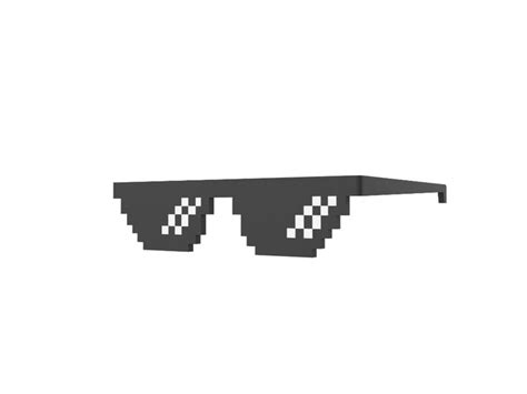 Pixel Sunglasses Pixel Uv Mapping Polygon