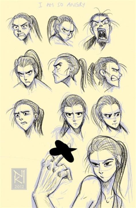 40 Handy Facial Expression Drawing Charts For Practice Face Drawing