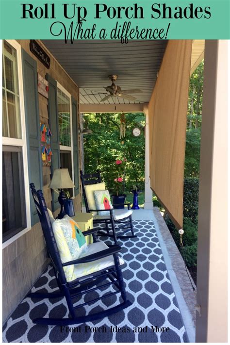 Buy products such as outsunny retractable folding side awning patio outdoor privacy screen with resistance to uv rays & wind, black at walmart and save. Roll Up Porch Shades for Comfort and Privacy