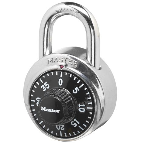 Master Lock 1500d Preset Combination Padlock 1 78 In Wide Black