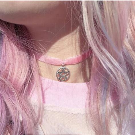 Aesthetic Girl Grunge Hair Indie Love Necklace Pale