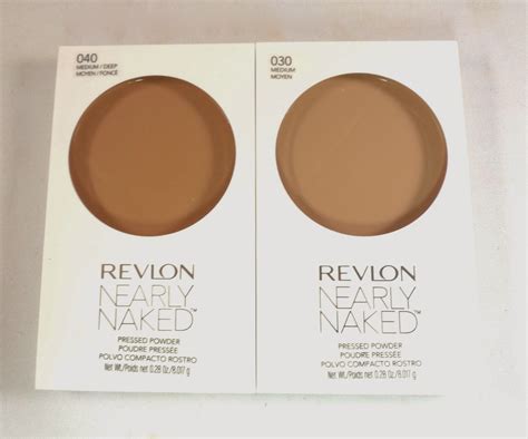 Revlon Nearly Naked Pressed Powder In Medium And Medium Deep