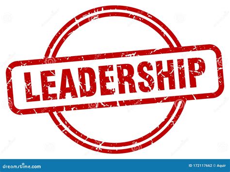 Leadership Stamp Leadership Round Grunge Sign Stock Vector