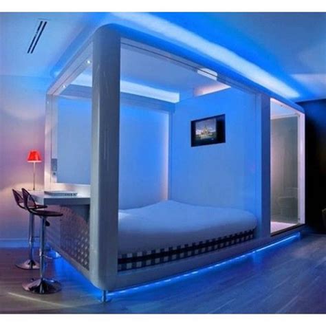 Modern Futuristic Bedroom Decorating Ideas With Led Lighting Liked