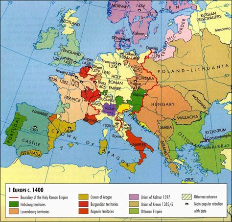 Map Of Middle Ages Europe