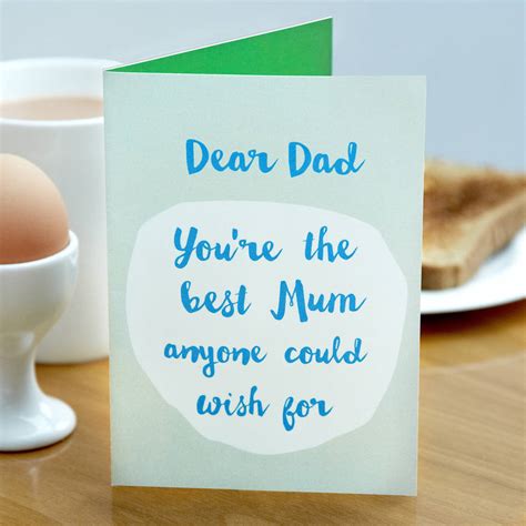 Mothers Day Card For Single Dads By Twisted Twee