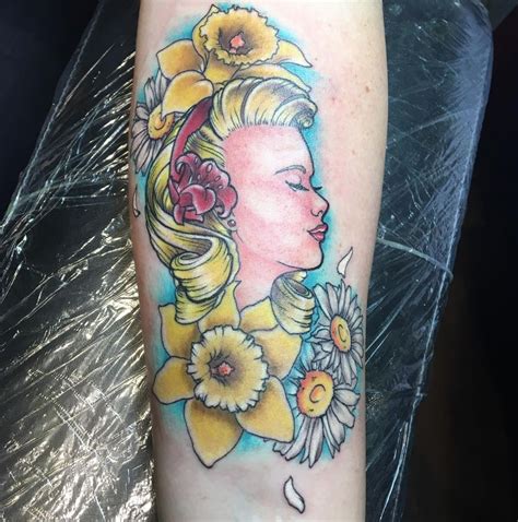 Lily of the valley and death head moth tattoo. Latest Daffodil Tattoos | Find Daffodil Tattoos