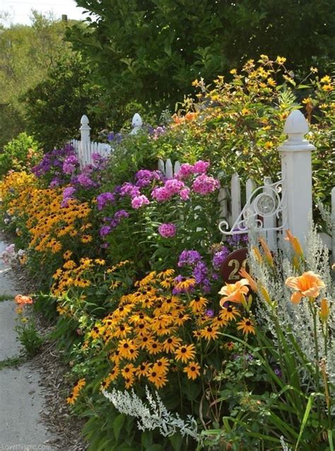 Add it to border the expanse of your estate or just a portion of your garden to contrast with flower. A *white picket fence and simple flower border make for a ...