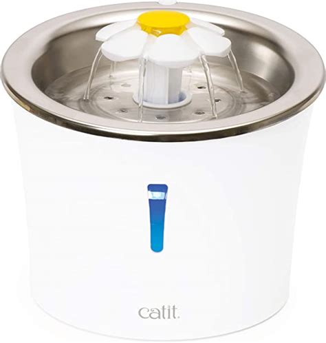 Catit Flower Fountain Stainless Steel White 3 Liters Amazonca Pet