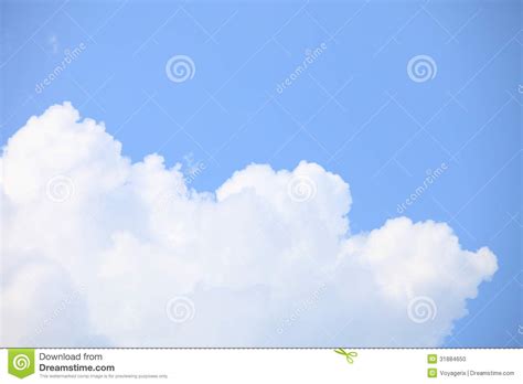 White Clouds In A Blue Sky Stock Photo Image Of Clean 31884650