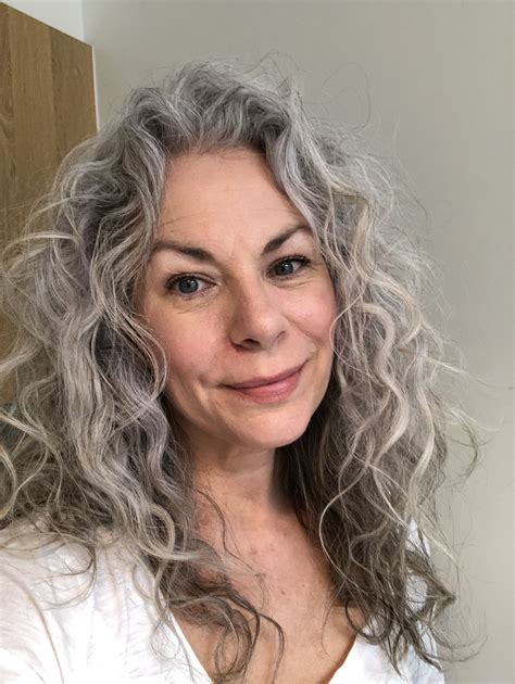 Naturally Grey And Curly Salt And Pepper Gray Hair Grey Hair Silver