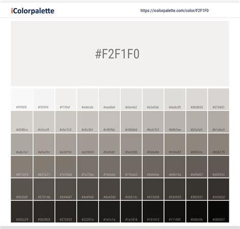 Pantone P 179 1 C Color Hex Color Code F2f1f0 Information Hsl